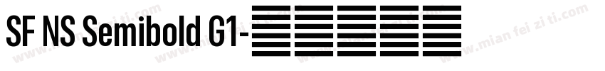 SF NS Semibold G1字体转换